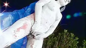 Painted Street Statue Come Alive – Hardcore Public Sex Exposed