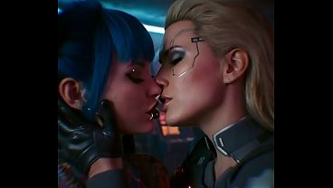 Cyberpunk 2077- City of lesbian dreams [Part 1] (AI generated)