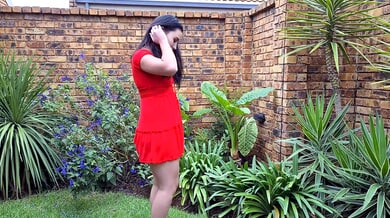 Woman pees in various indoor and outdoor settings in this candid compilation