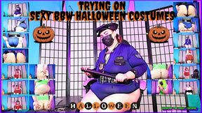 Trying On Sexy BBW Halloween Costumes With GodMina The Great 720x480 MP4