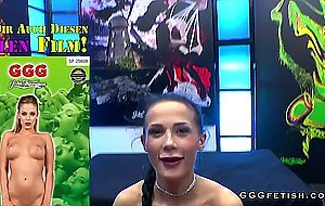 Nicole swallows cocks and cums and gets bukkakes