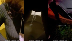 threesome pissing on the streets of argentina, mar del plata, 2 whores together!! dirty and whores