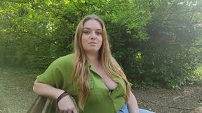 French amateur park slut gets fucked raw in reverse cowgirl and gushes all over his big dick