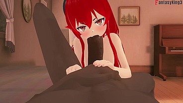 Eris take a BBC FULL SCENE for REDS - Mushoku Tensei 4 - Full & POV on Sheer & PTRN: Fantasyking3