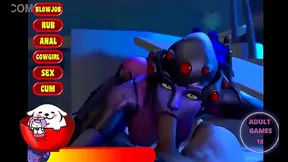 Widowmaker Embraces Forbidden Desires in Sultry Hentai Fantasy