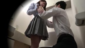 College Girls: Footage of Sex in the Restroom 3-5