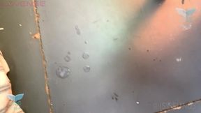 my stepbrother asked me for a footjob and came on my feet with his flip-flops on / isis sun