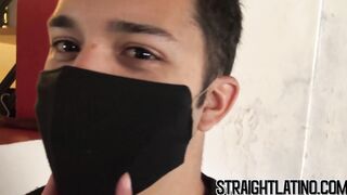 Shy Latino jock facialized after hardcore fucking for cash