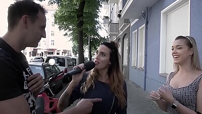 HITZEFREI Cute blonde finds random guy on street