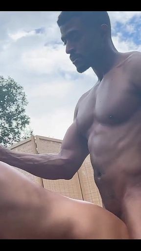 Outdoor Rim Fuck and BBC Creampie