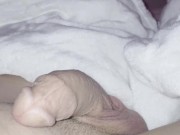 Teasing My Cock With Toys Then Cumming In My Hands. (Full Video) Teasing, Edging, ASMR, Moaning.