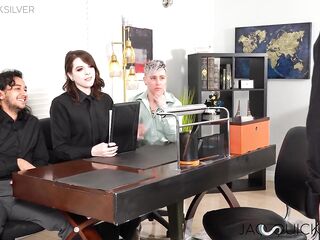 FTM Jaq Quicksilver Having Insane T4T Foursome Sex Session