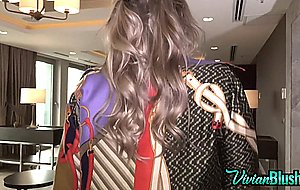 Vivian blush stunning honey blonde beauty showing off