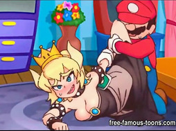 Princess Peach and Mario hentai