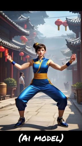 Cute Chinese girl dance (Ai model)