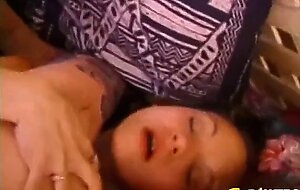 Young babe Guage passionately fucked before eating cum