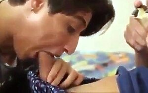 Big Cock Bareback Blowjob While Gaming