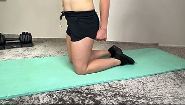 Workout Gone Wild - Stripping and Masturbating