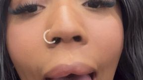 WATCH MY BIGGEST TONGUE FULL OF DROOL PART 1 BY IZA CANDY FULL HD