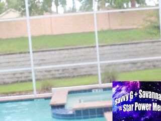 Poolside Seduction: Dee Heart Lures Alphonso into Her Juicy Paradise