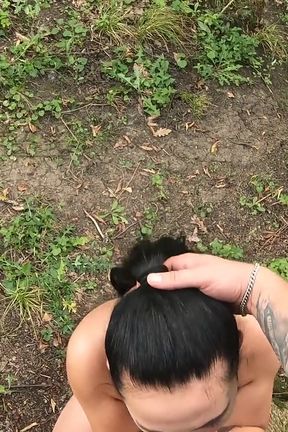 Outdoor Blowjob Near the Swamp - POV Version