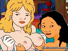 Toon lesbian moms and teens