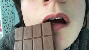 eating chocolate is the best thing in the world