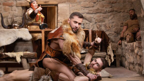 Viking warriors enjoys some gay banging