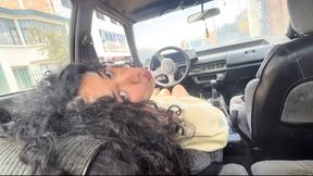 Cheating Wife Humps & Jumps on Neighbor’s Old Car Seat (POV) While Husband Works – Teasing Him Hard Before the Fuck