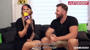 BUMSBESUCH - JOSY BLACK GERMAN PORNSTAR HAS INTERRACIAL SEX WITH AMATEUR GUY - LETSDOEIT