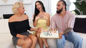 Sinful Venus Valencia and Bambi Barton - interracial clip - Devil's Film