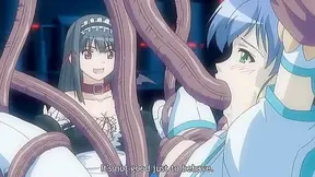 Maid Tempted by Demonic Tendrils in Sultry Hentai Encounter