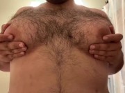 Big Latino Man Tits