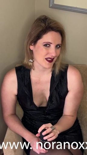 Captivating moment from &quot;Nora&#039;s Jerk-Off Instruction for submissive losers, who like edging and CEI&quot;