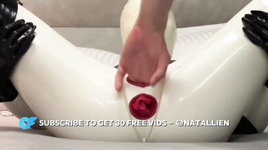 Futa doll fucked raw by latex goddess domina