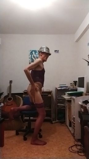 Funky Dance Sexy Feminine Man To Take Dry!! if possible...?! ...
