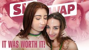 Naughty Step Sisters Ava Davis & Venice Rose Earn Their Mardi Gras Beads And Fuck StepBros - SisSwap