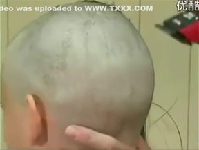 Long blonde haired girl headshave