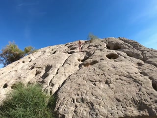 Anita Blue Rock Climbing