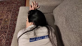 Busty brunette Turkish babe fucked hard in doggystyle after lunch