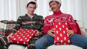 Ryan St Michael Barebacks Twink Stepson Raw on Christmas Eve Cumming on Ass