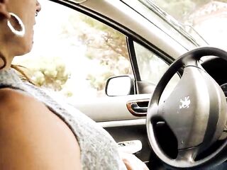Amateur Car Enjoyment – This babe Jerks Me Off, Sucks Me & Screws me
