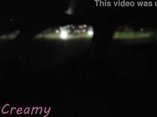 Dogging Floozy Wife in Public Parking Masturbates and Sucks a Voyeur Previous to Going Home to Her Spouse Risks Getting Caught by Everybody - MissCreamy