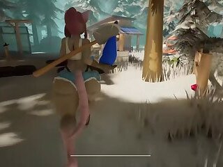 SURVIVING THE NIGHT AND GETTING FUCKED IN THE WOODS BY A FUTANARI! - The Haunted Acres