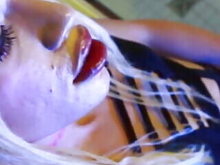 Super lusty blonde tranny blows a couple of substantial s