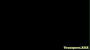 Latina tgirl in stockings masturbating nicely