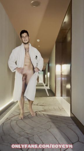 Big Cock Exhibition in the Hotel