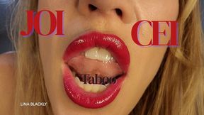 POV MILF CEI JOI for Step-Mommy Lina Blackly’s Shiny Wet Lips