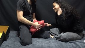 Unboxing the new Meru the succubus of MRLSEXDOLL that my stepsister gave me    XattlaLust