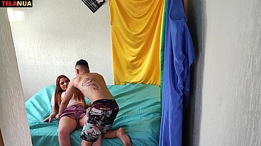 A PRIMEIRA SURUBA COM DP DA LARA RUIVA